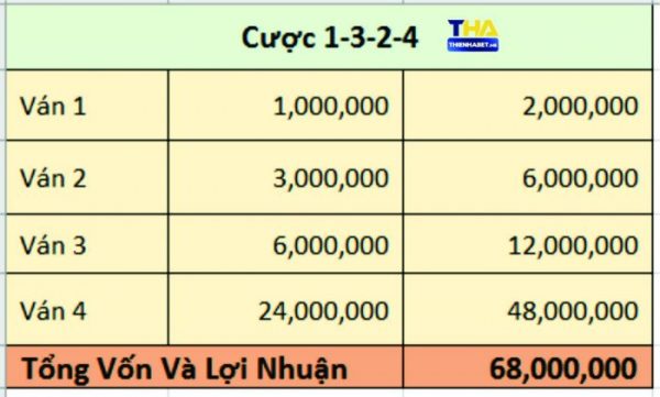 Cược 1-3-2-4 - thabet.democrat